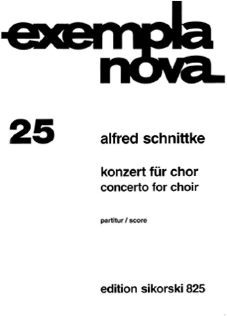 Alfred Schnittke: Konzert: Gemischter Chor mit Begleitung