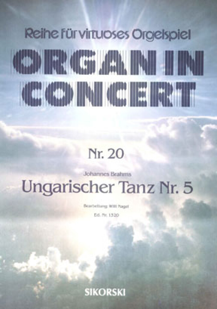 Johannes Brahms: Ungarische Tanz 5: Orgel
