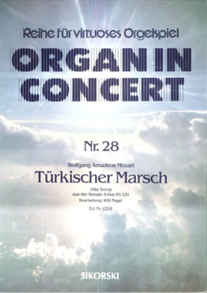 Wolfgang Amadeus Mozart: Turkse Mars Kv331: Orgel
