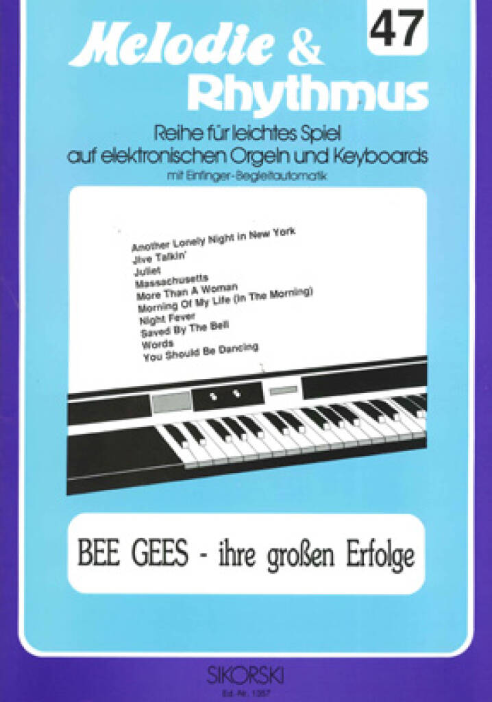 Melodie & Rhythmus, Heft 47: Bee Gees: (Arr. John O'Brien-Docker): Keyboard