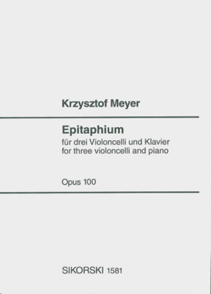 Krzysztof Meyer: Epitaphium: Streichensemble