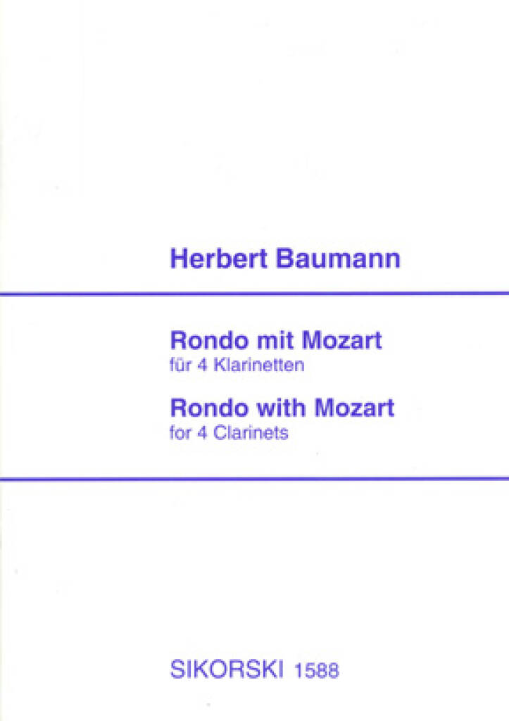 H. Baumann: Rondo Mit Mozart: Klarinette Ensemble