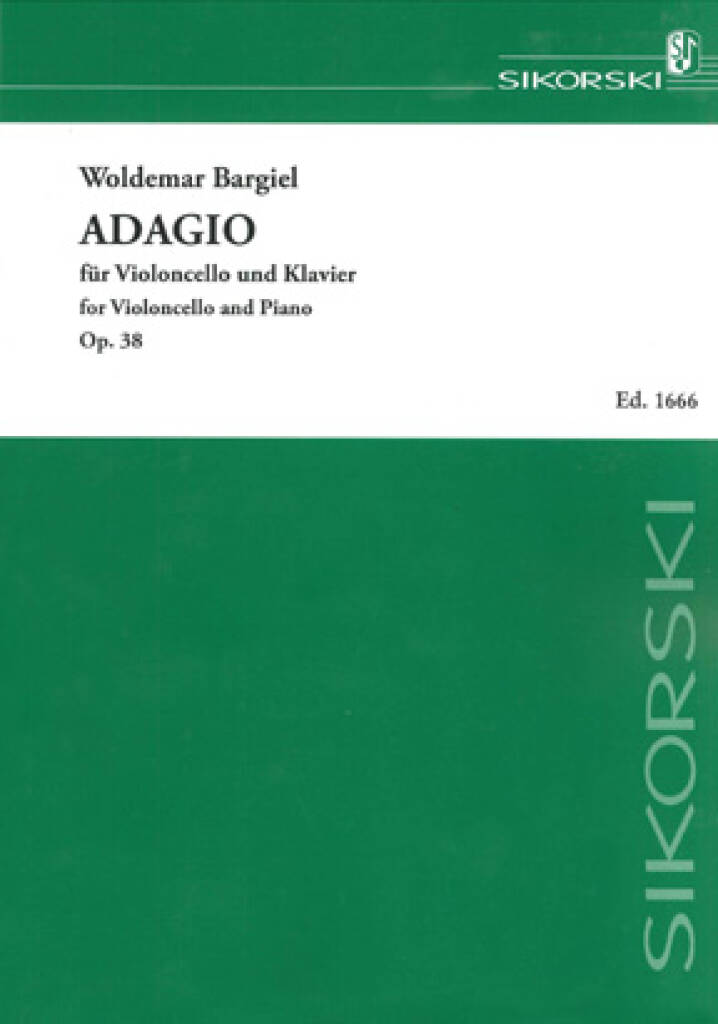 Woldemar Bargiel: Adagio: Cello mit Begleitung