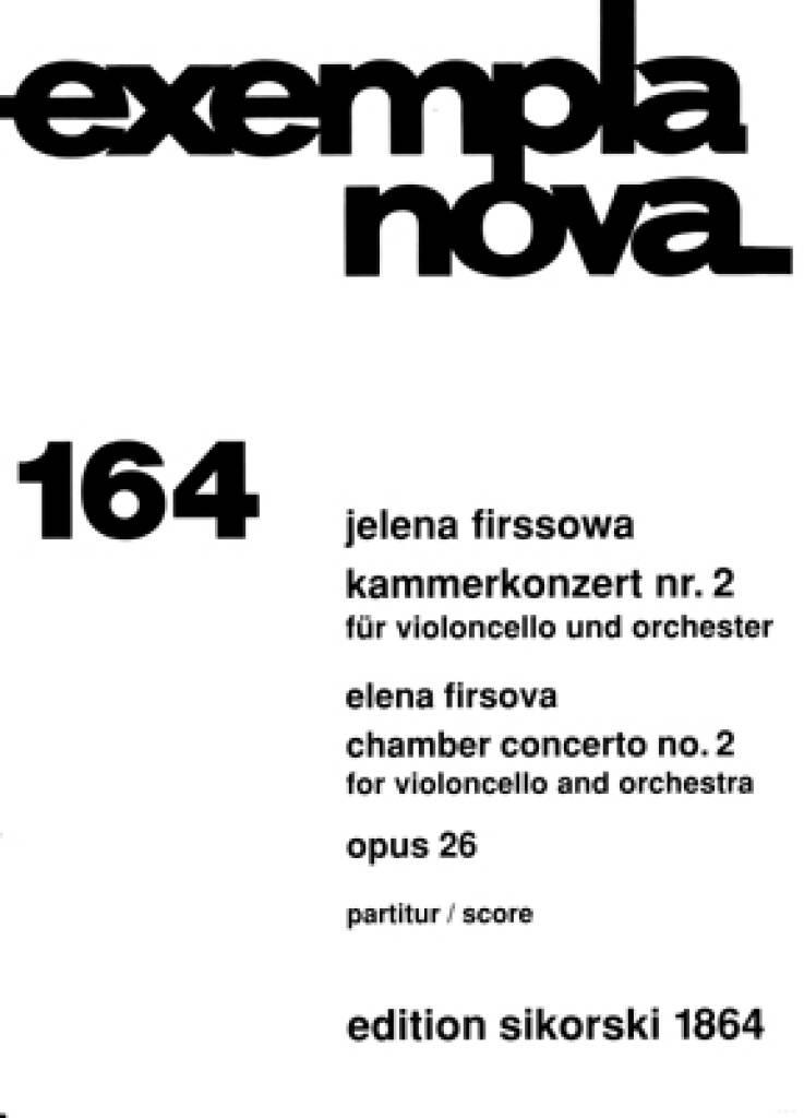 Elena Firsova: Kammerkonzert Nr. 2: Orchester mit Solo