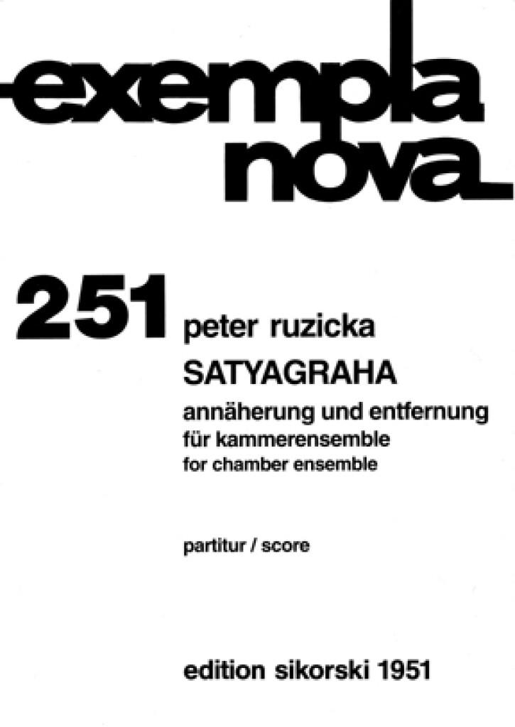 Peter Ruzicka: Satyagraha: Kammerensemble