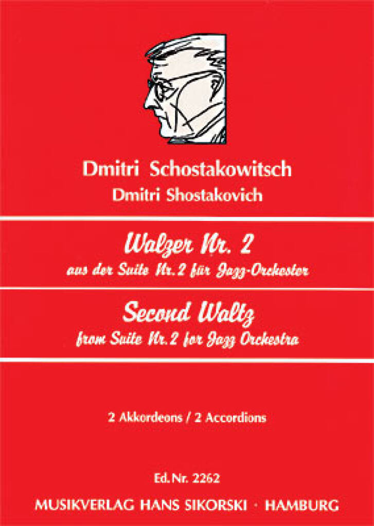 Dimitri Shostakovich: Walz Nr. 2 aus der Suite Nr. 2 für Jazz-Orchester: (Arr. Angelika Eger): Akkordeon Duett