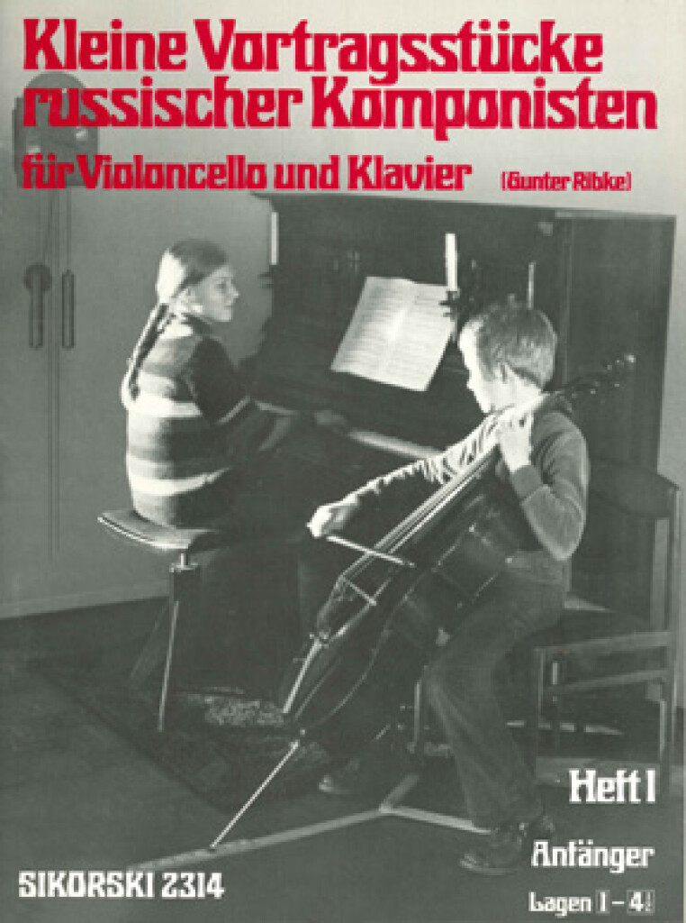Kleine Vortragsstücke russischer Komponisten Bd 1: Cello mit Begleitung