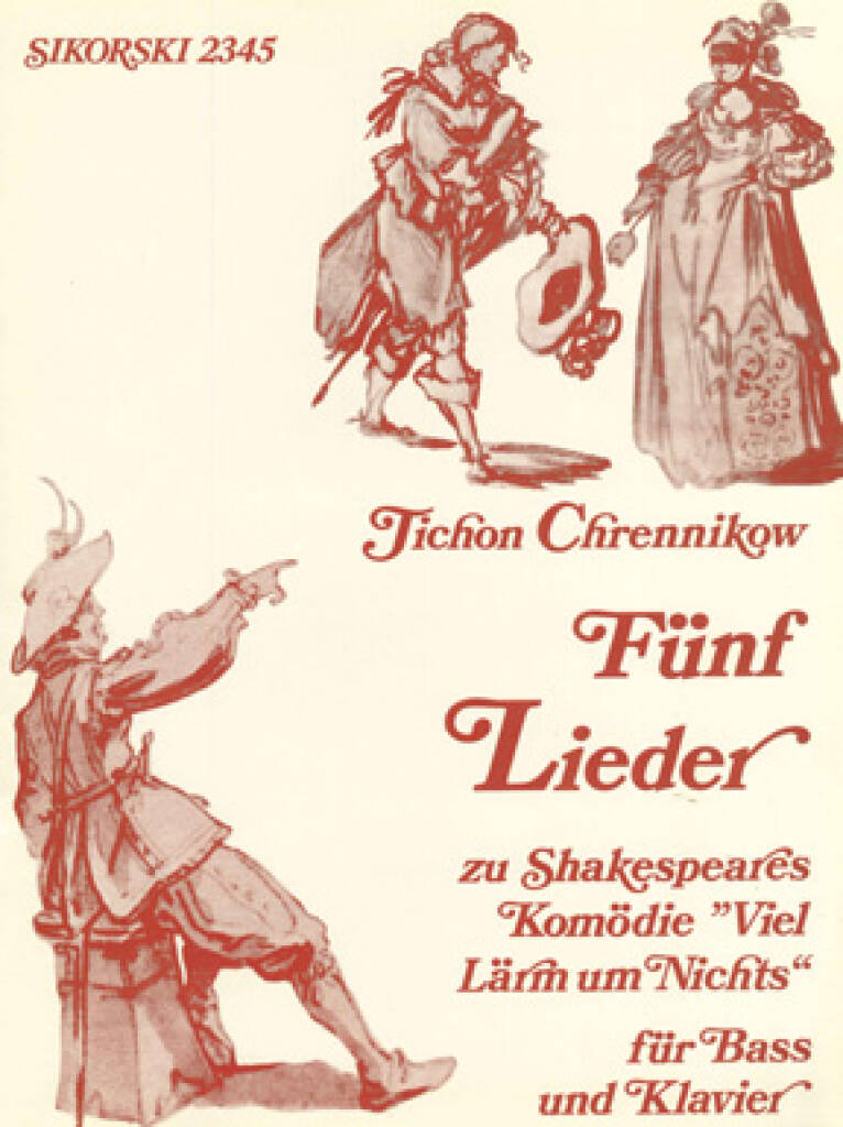 Tikhon Khrennikov: 5 Lieder zu Shakespeare's Komödie: Gemischter Chor mit Klavier/Orgel