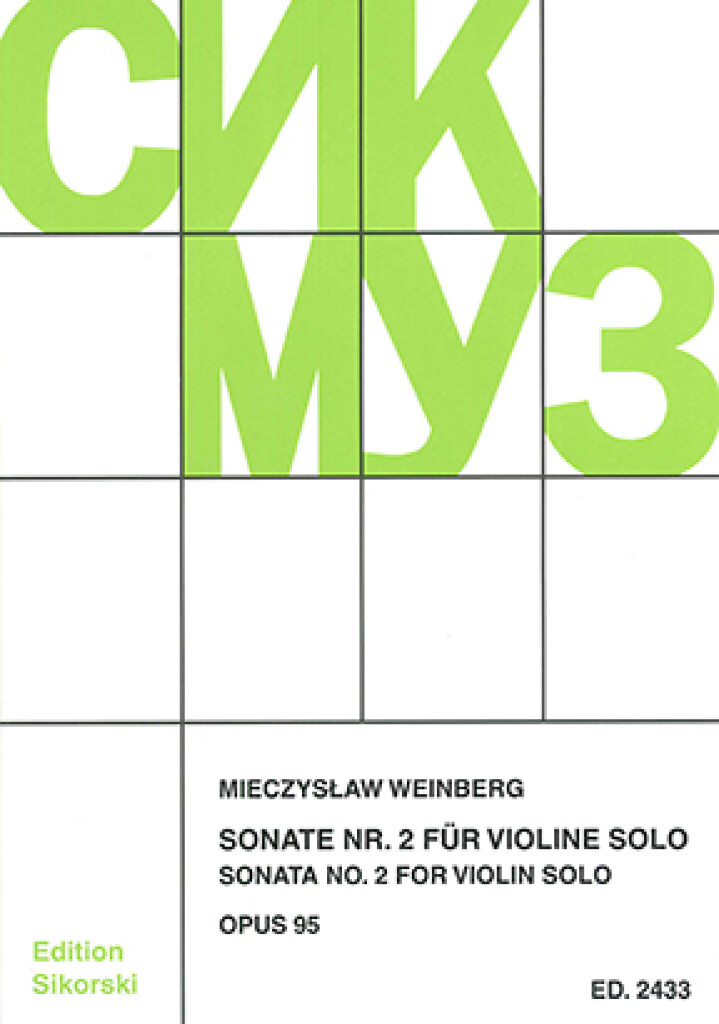 Mieczyslaw Weinberg: Sonate Nr. 2: Violine Solo
