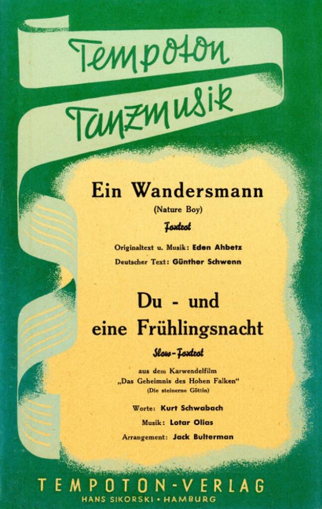 Eden Ahbez: Ein Wandersmann- Du und eine Frühlingsnacht: (Arr. Jack Bultermann): Salonorchester