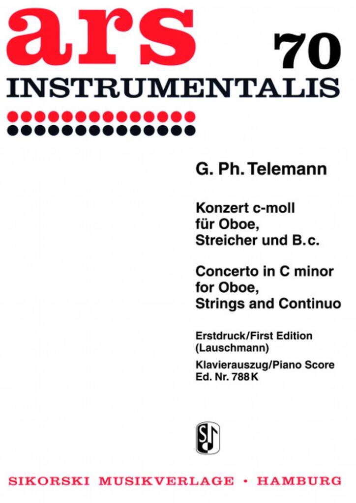 Georg Philipp Telemann: Concerto In C Minor: Oboe mit Begleitung