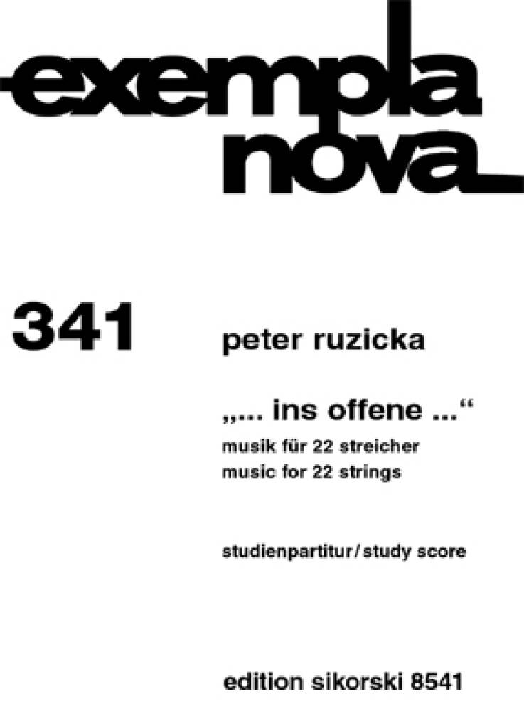 Peter Ruzicka: Ins Offene: Streichensemble