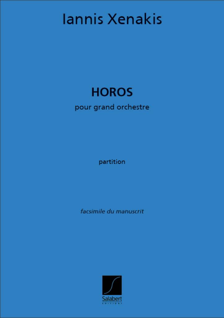Iannis Xenakis: Horos Orchestre Partition: Orchester