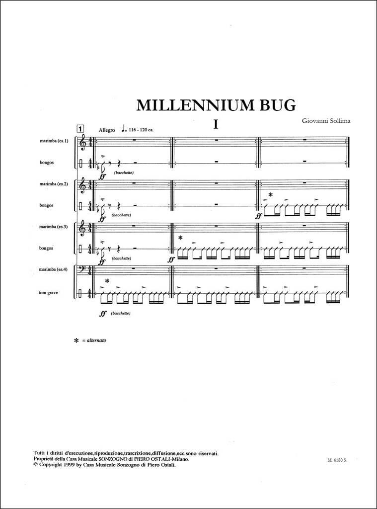 Giovanni Sollima: Millennium bug: Percussion Ensemble