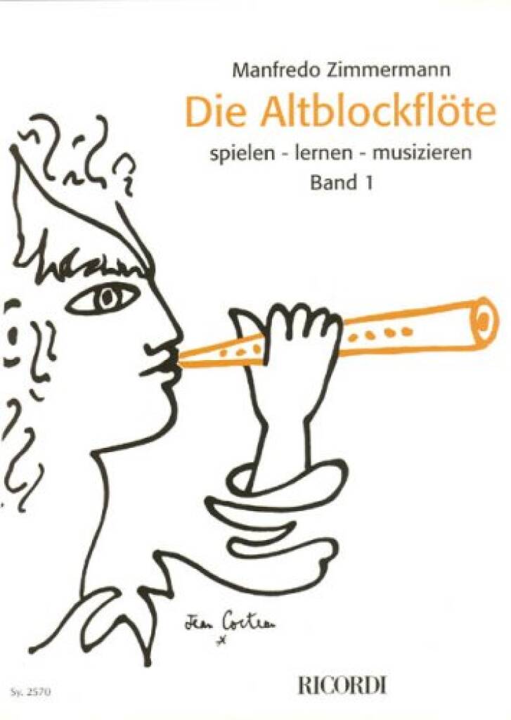 Manfredo Zimmermann: Die Altblockflöte Band 1 - ohne CD: Altblockflöte