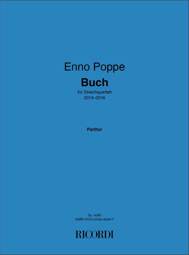 Enno Poppe: Buch: Streichquartett