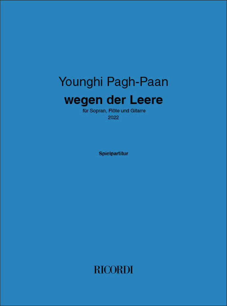 Younghi Pagh-Paan: wegen der Leere: Kammerensemble