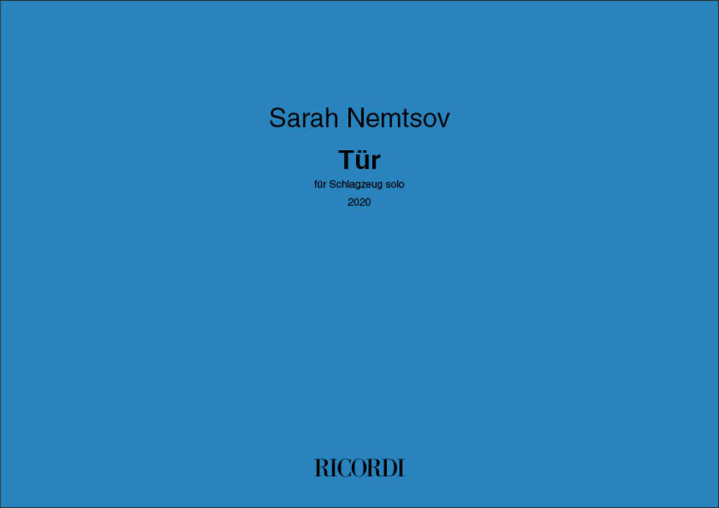 Sarah Nemtsov: Tür: Schlagzeug
