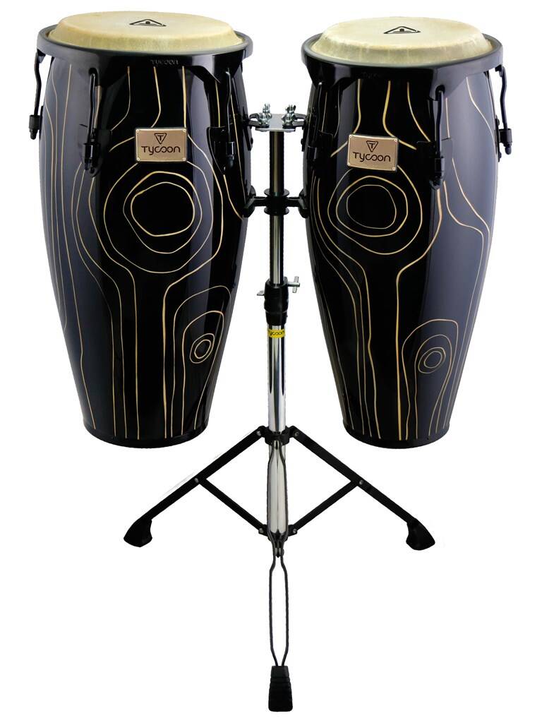 10'& 11' Cyclone Series Congas + Double Stand
