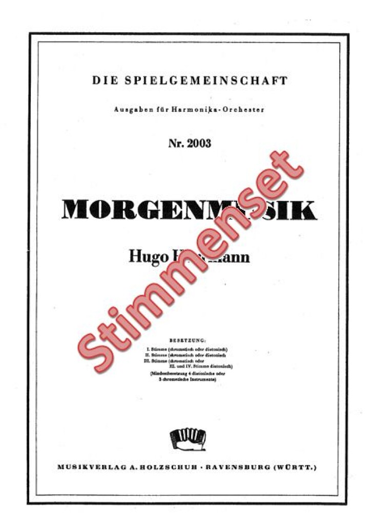 Hugo Herrmann: Morgenmusik: Akkordeon Ensemble