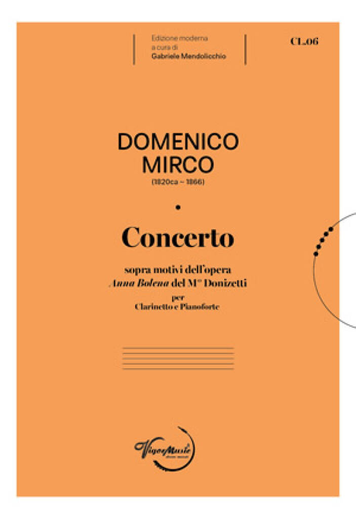 Domenico Mirco: Concerto: Klarinette mit Begleitung