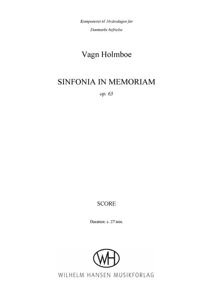 Vagn Holmboe: Sinfonia In Memoriam: Orchester