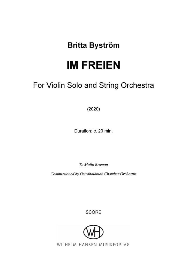 Britta Byström: Im Freien: Streichorchester mit Solo