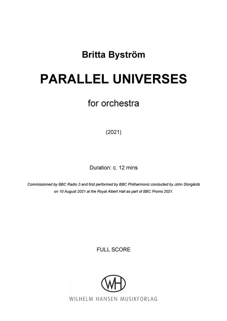 Britta Byström: Parallel Universes: Orchester