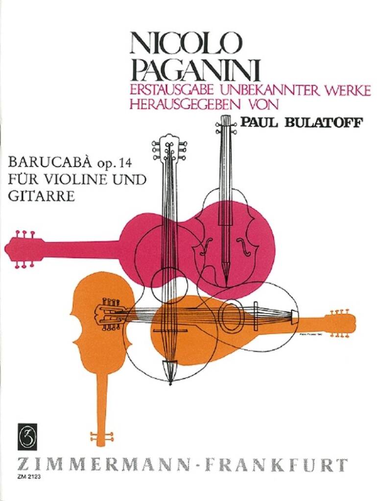 Niccolò Paganini: Barucabà op. 14: (Arr. Paul Bulatoff): Violine mit Begleitung
