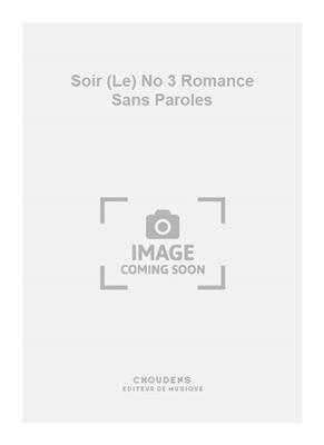Charles Gounod: Soir (Le) No 3 Romance Sans Paroles: Klavier Solo