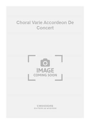 Henri Sauguet: Choral Varie Accordeon De Concert: Akkordeon Solo