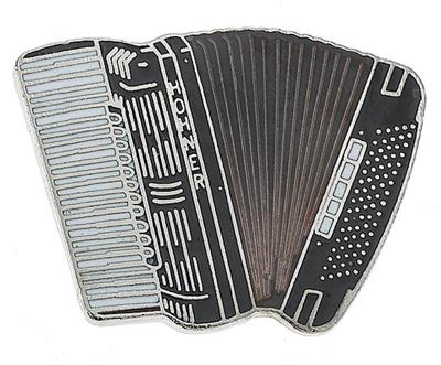 Mini Pin - Accordion - Black