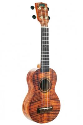 Artist Elite Series Sop Ukulele - Photo Flame Koa