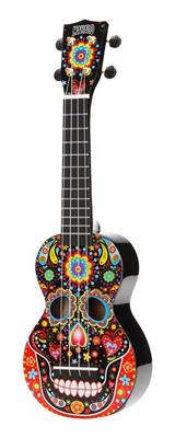 Art Series Soprano Ukulele - Skull (Black)