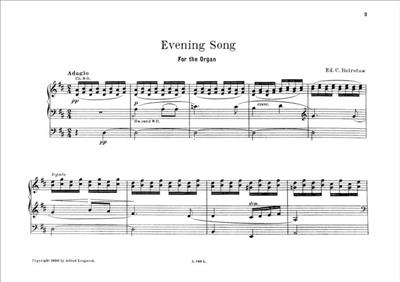 Edward C. Bairstow: Evening Song: Orgel