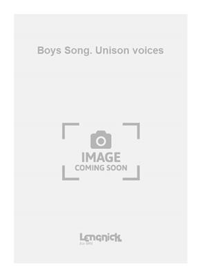 Beaulieu: Boys Song. Unison voices: Gemischter Chor mit Begleitung