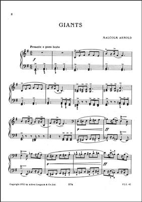 Malcolm Arnold: Giants Grade 3: Klavier Solo