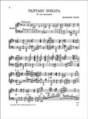 Madeleine Dring: Fantasy Sonata: Klavier Solo