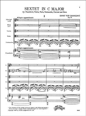 Ernst von Dohnanyi: Sextet Opus 37: Kammerensemble
