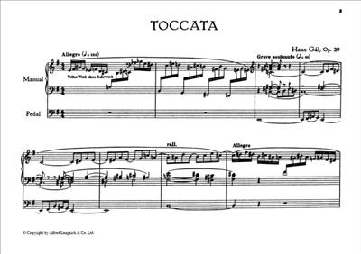 Hans Gal: Toccata Opus 29: Orgel