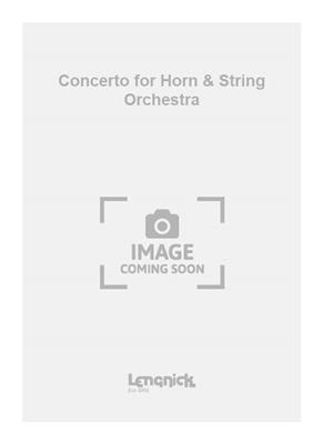 Lewis: Concerto for Horn & String Orchestra: Streichorchester mit Solo