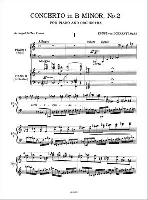 Ernst von Dohnanyi: Concerto No. 2 In B Minor Op. 42: Klavier Duett