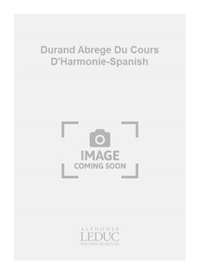 Durand Abrege Du Cours D'Harmonie-Spanish
