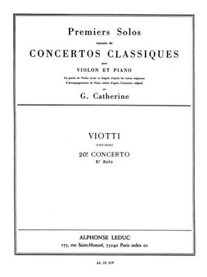 Giovanni Battista Viotti: Premiers Solos Concertos Classiques: Violine mit Begleitung