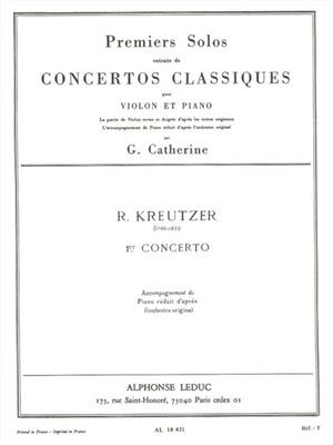 Rodolphe Kreutzer: Premiers Solos Concertos Classiques - 1er concerto: Violine mit Begleitung