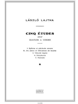 Laszlo Lajtha: Laszlo Lajtha: 5 Etudes Op.20: Streichquartett