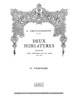 Alexander T. Gretchaninov: Suite miniature Op.145, No.9 - Negre en chemise: Altsaxophon mit Begleitung