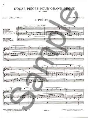 Gaston Litaize: 12 Pièces pour Grand Orgue - Vol. 1: Orgel
