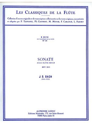 Johann Sebastian Bach: Sonata BWV1013 In A minor: Flöte Solo