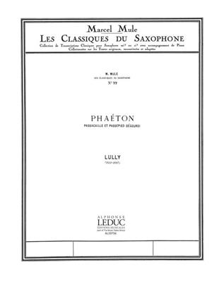 Jean-Baptiste Lully: Passacaille et Passepied: Tenorsaxophon mit Begleitung